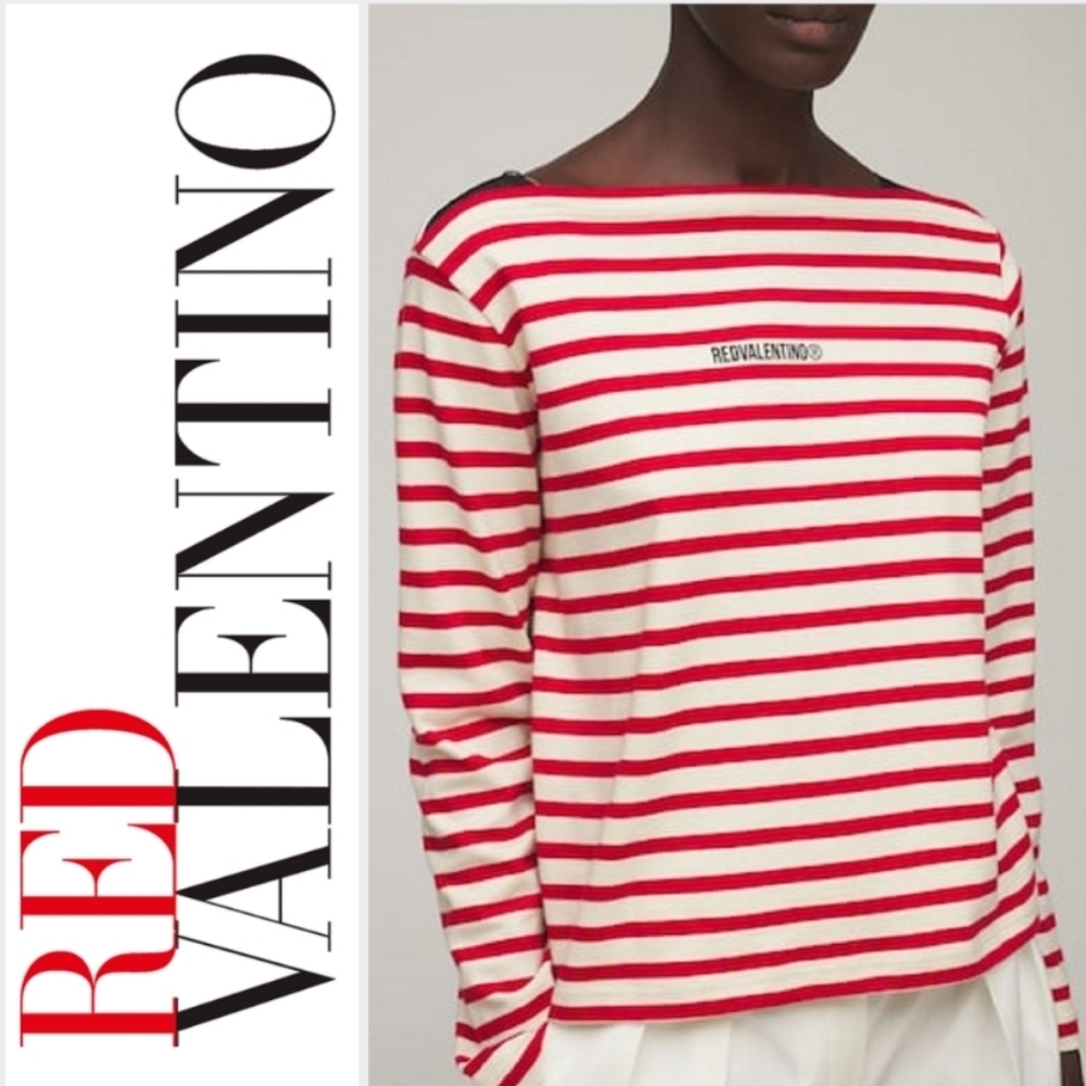 Auth! Red Valentino striped sweatshirt top